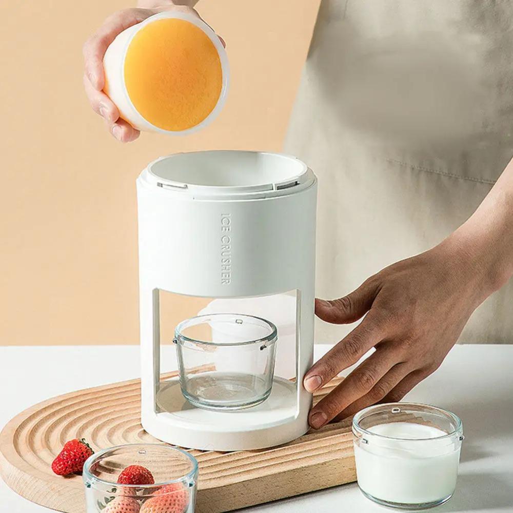 Pressure Spring Anti-Slip Design Ice Shaver Detachable Ice Crusher Safe Slushies Maker Smoothies
