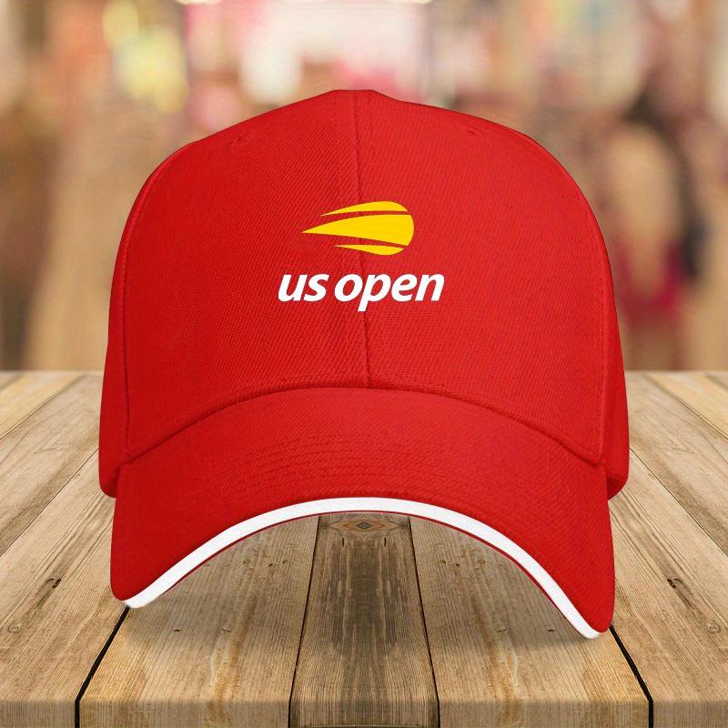US Open Tennis Meisterschaft Baseballkappe Leichte Polyester Unisex Sportliches Design mit geometrischem Logo
