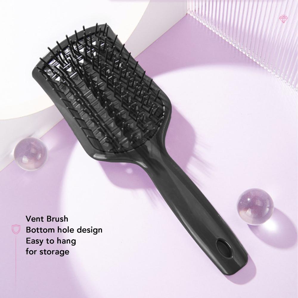 Anti-Tangle Paddle Detangling Brush Professional Ventilated Hairbrush  Curly Hair Styling