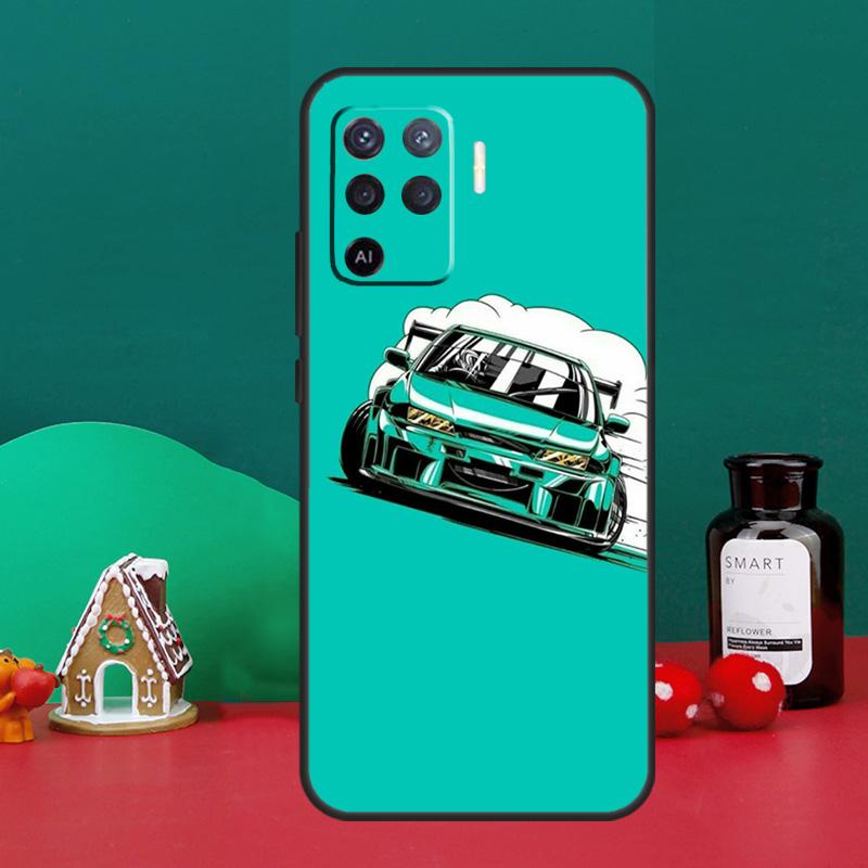 JDM Anime Aesthetic For OPPO A79 A74 A94 A58 A78 A98 A5 A9 A53 A52 A72 A15 A17 A77 A16 A76 A96 A57S A54S Case