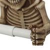 Skull Toilet Paper Holder Wall Mount Toilet Tissue Paper Roll Storage Holder Resin Skeleton Figurine Gothic Bathroom Accessory