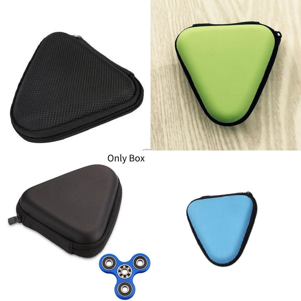 Stylish Triangle Finger Toy Box Gift Pouch Hard Box Protective Case 9 2.5cm