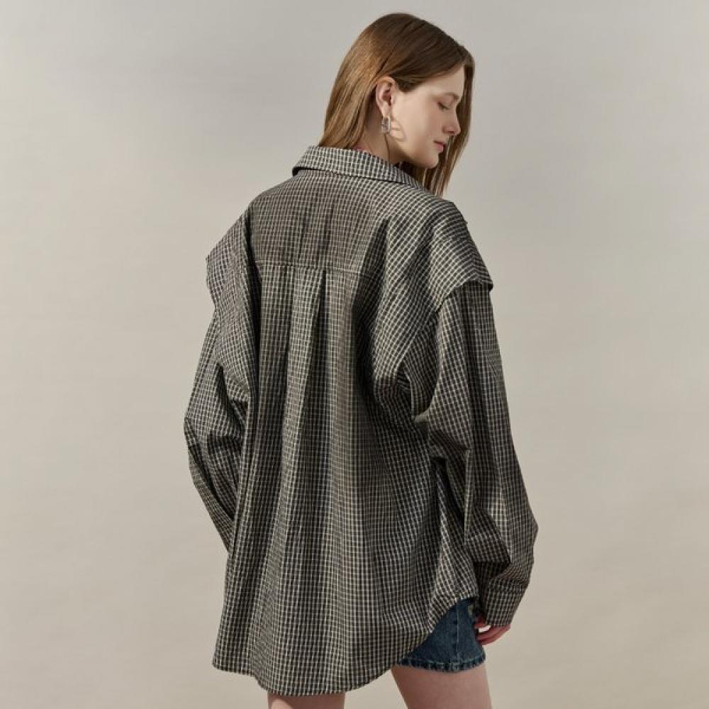 Maxza Vintage Washing Check Wire Jumper Shirt Zf04qj012nh