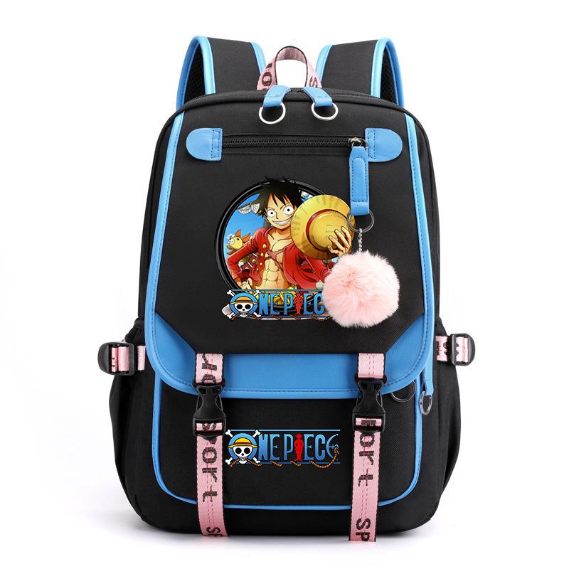 Peripheral Printed Backpack Usb Computer Bag Large Capacity School Bag Travel Bag