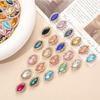 Hand-Sewn Rhinestone Sunflower Crystal Clasp DIY Clothing Accessory