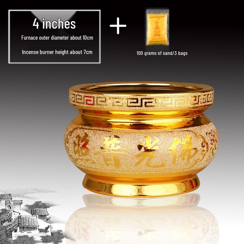 Ceramic Indoor Incense Burner for Buddhist Offerings - Small Holder for Living Room or Buddhist Hall.