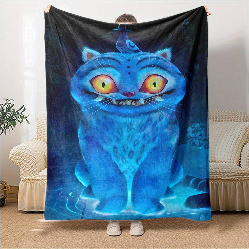 1pc KPop Demon Hunters25 Blanket, Gift, for Men and Women, Soft Blanket, Good for Sofa Bed Couch Travel, Lightweight Flannel Blanket