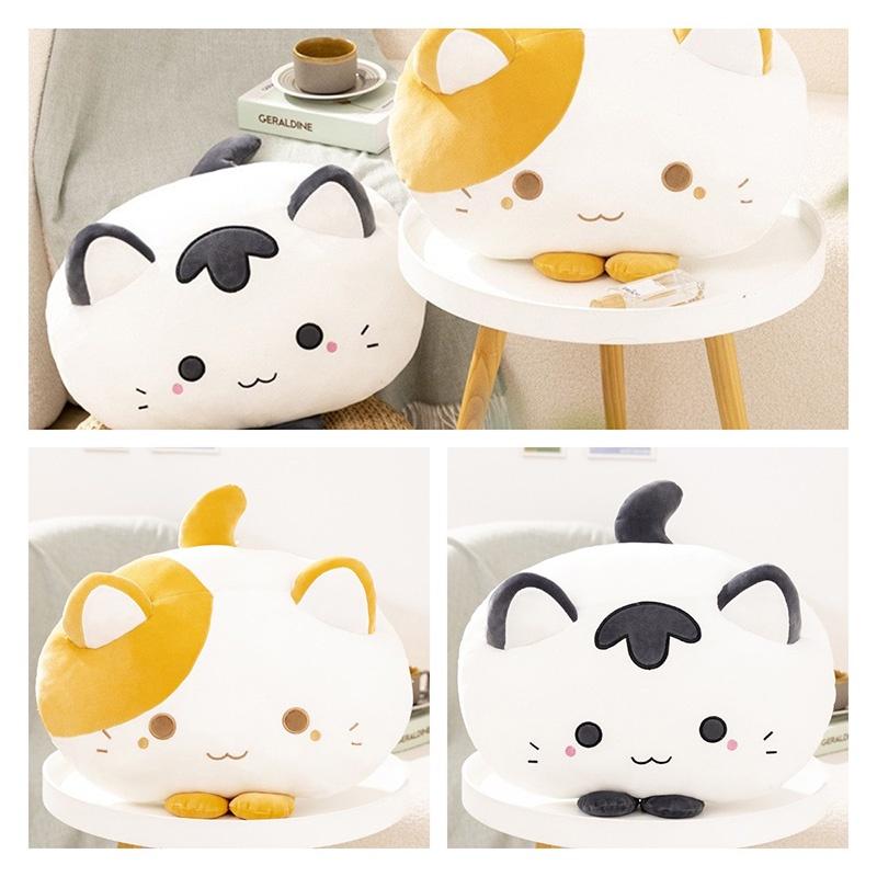 Soft Cat Pillow, Cute Cartoon Cat Design, Plush Sofa Cushion For Home, Bed, And Play