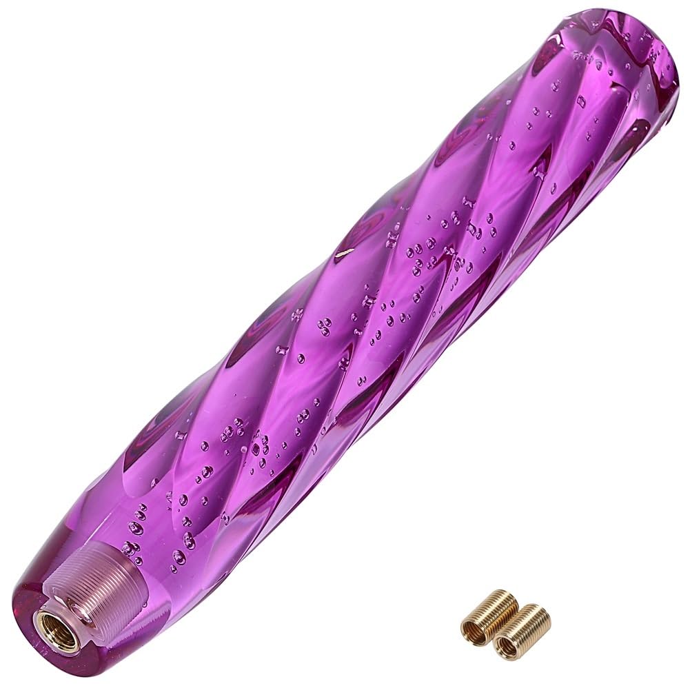 FUPUTWO Crystal Shift Universal Octagonal Bubble Sparkly Customizable Knob, Twist, Transparent, (30cm, Purple)