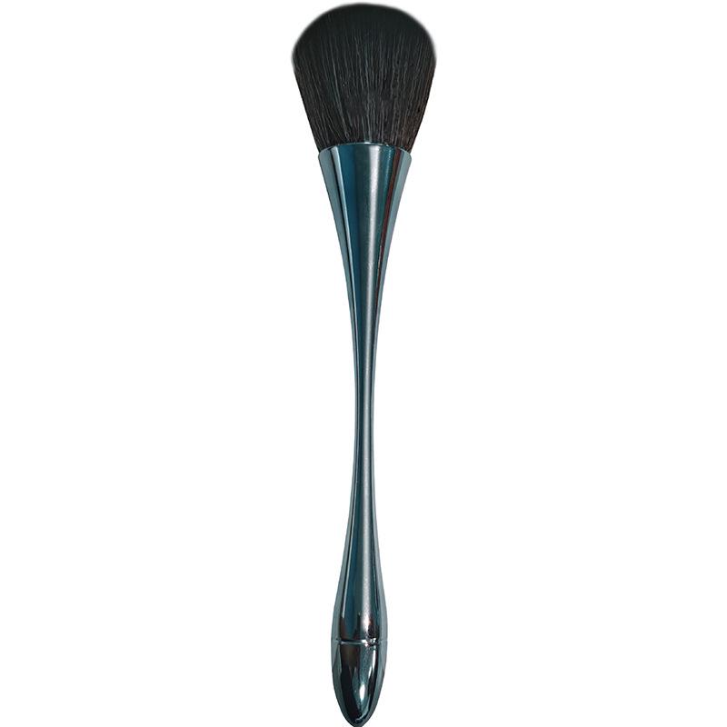 Rose Gold Soft Hair Makeup Brush: Blush & Loose Powder Brush with Animal Hair for a Flawless Finish