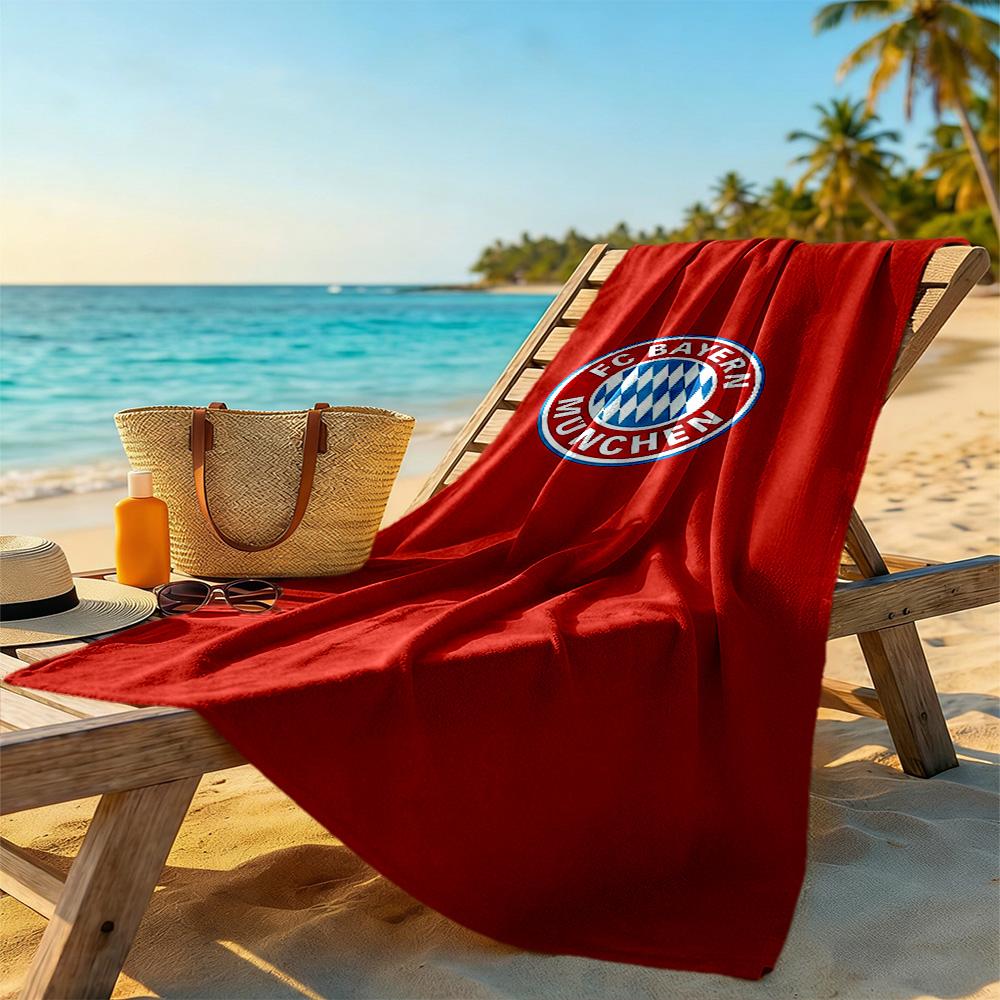 Bayern Munich Beach Towel Super Soft & Absorbent Comfortable Lightweight Portable for Swimming,Beach,Camping, Travel, Beach Accessories,Gym