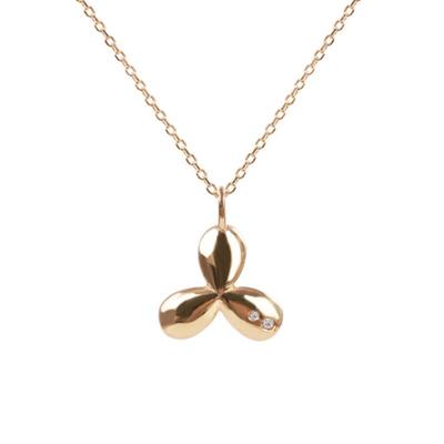 Eveningbell [silver925] Petal Necklace (gold)