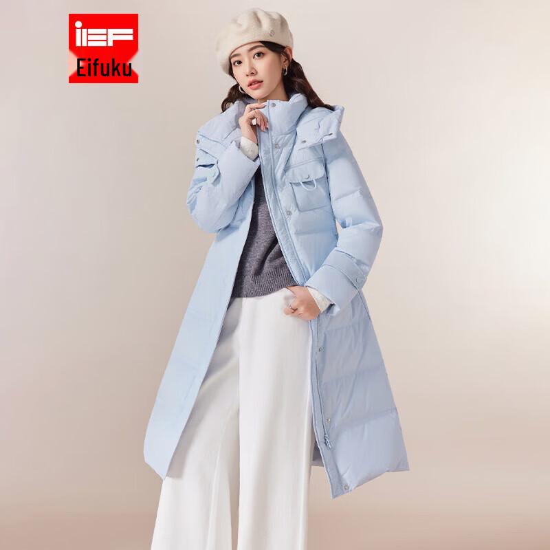 IEF Women s 2025 Winter Long Duck Down Puffer Coat L