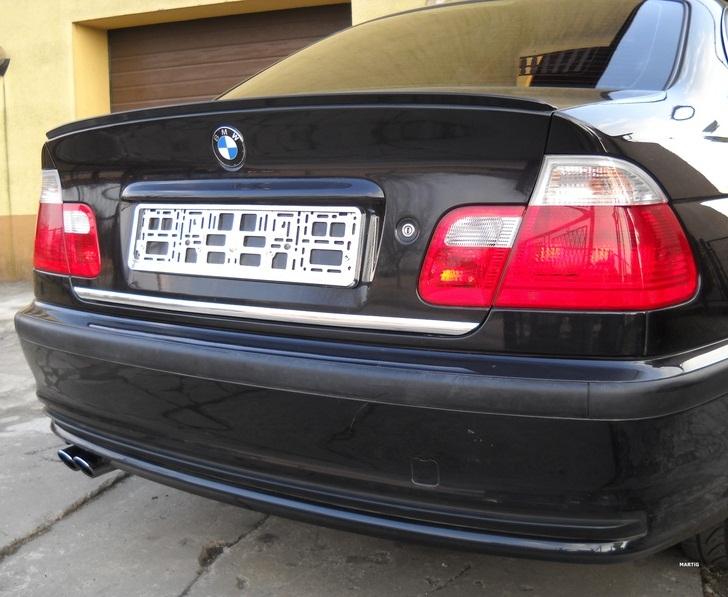 Bmw 3 E46 Moldura Cromada Cromada En Portón Tuning