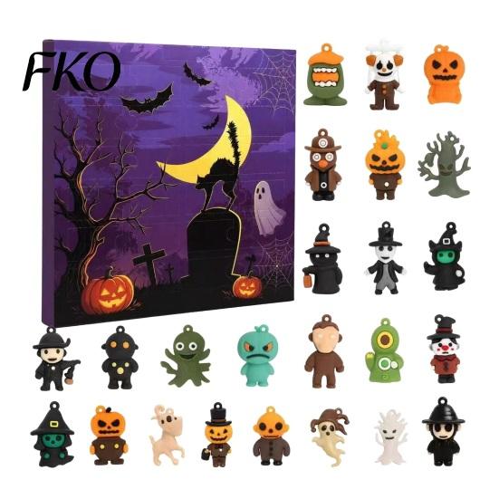Halloween Countdown mit Überraschungen 2026 Adventskalender, 24-Tage-Box Niedliche Aktivitäts-Sammlerspielzeuge, Gruselige Feiertags-Geschenkbox, Heimparty-Dekorationsspielzeug