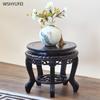 Home decoration accessories 1pcs Vase base Fish tank base Succulent storage flower rack Wooden handicrafts