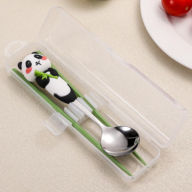 

Little Panda Portable Kids Stainless Steel Cutlery Set