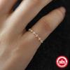 Stylish And Simple S925 Sterling Silver Gold-Plated Super Beautiful Broken Zirconium Diamond Ring For Women, Very Fine And Fresh