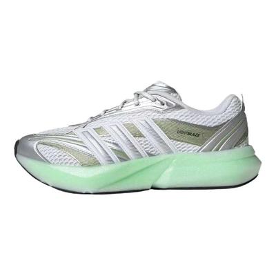 Lightblaze Glow White Silver Metallic Women Sneakers Cloud-White Magic-Lime-Metallic JP6328
