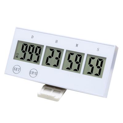 Timer Celowy Ekran LCD Klawisz Dotykowy Kompaktowy Timer Egzaminacyjny do Nauki Biuro Szkoła Kuchnia Biały