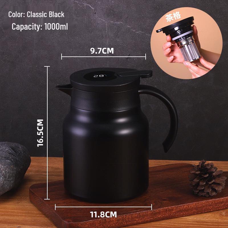 2026 Insulated Stainless Steel Mute Teapot & Brewing Pot