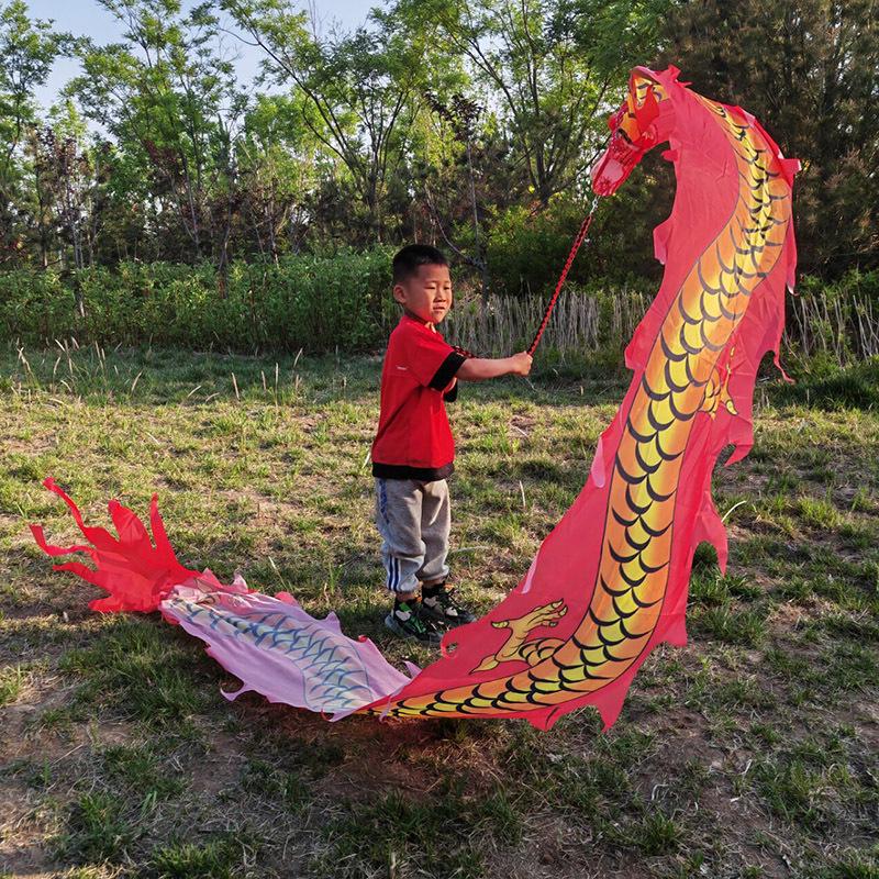 Colorful Children's Fitness Dance Ribbons - Outdoor Dragon Swing for Fun