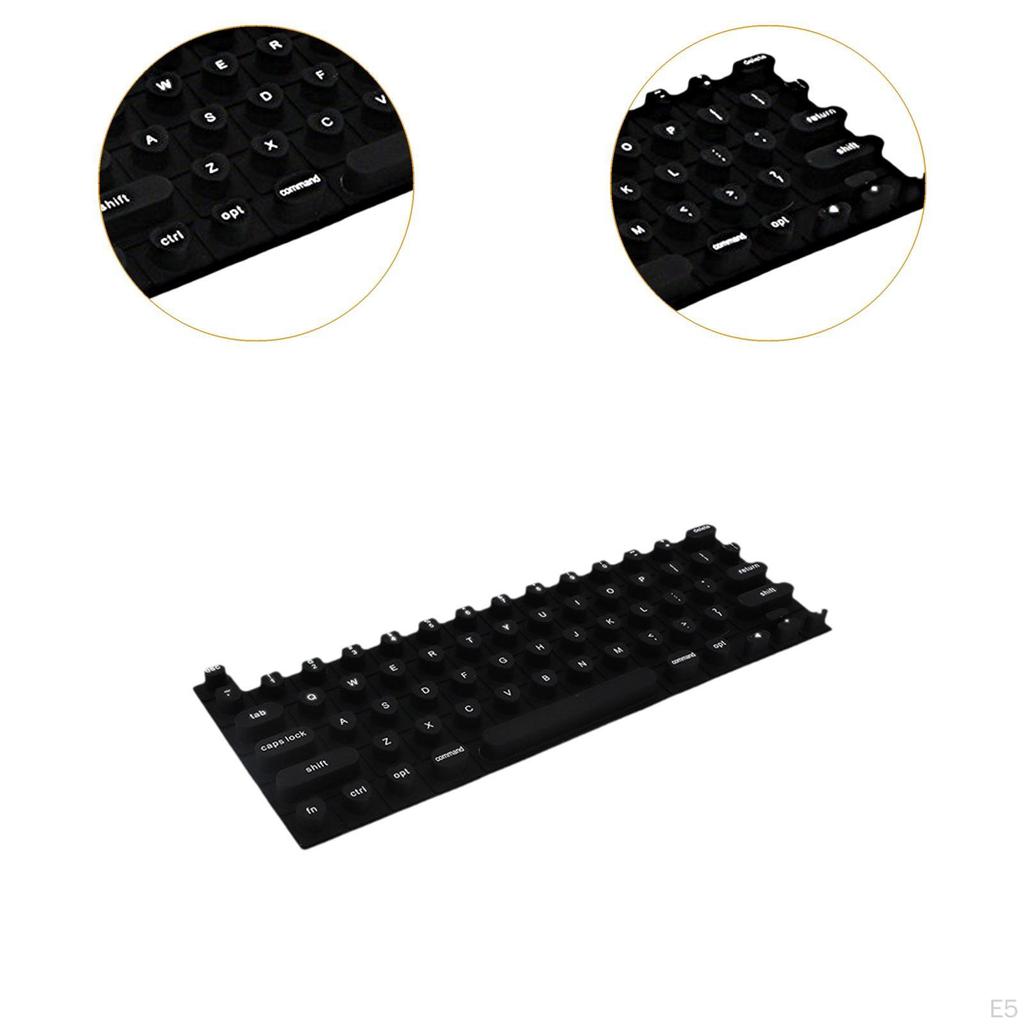 Filmový kryt klávesnice na nehty pro zdobení nehtů Snadno se čistí Psaní Univerzální vyvýšený silikon