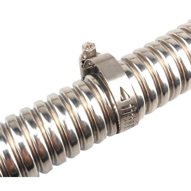 COLOR TREE 78.7Inch Universal Stainless Steel Exhaust Pipe 1Inch ID Parking Air Heater Tank Diesel Gas Vent Hose Length For Car Truck
