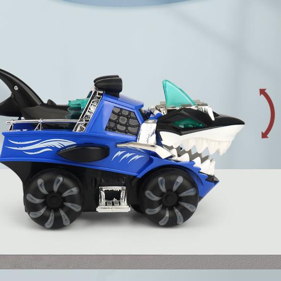 Toy Vehicles Fun Wear-resistant Plastic Electric Shark Engineering Vehicle for Kids