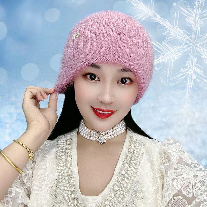 Winter Women's Beanie Stretch Solid Color Warm Pullover Hats for Woman Fashion Men's Cold Hat