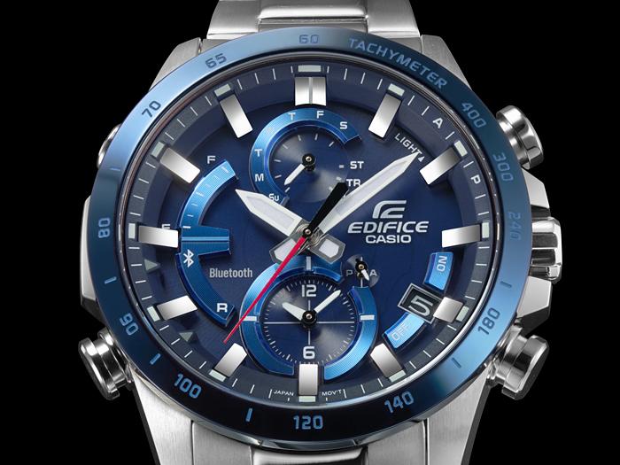Casio Orologio da uomo Edifice in acciaio inossidabile, resistente all'acqua 100M, al quarzo, EQB-900DB-2A
