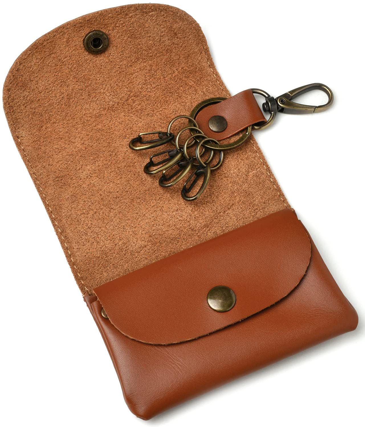 

Кожаный чехол для ключей для мужчин от Leather by Organizing and Storage Keychain Кошелек для монет из натуральной кожи для женщин [Genuine Kobo] [Supervised]