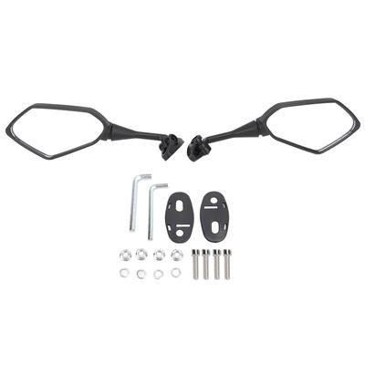 1 Par Espejo Retrovisor de Motocicleta Visión Amplia Ajustable Flexible Manillar Espejo Lateral para Motocicleta
