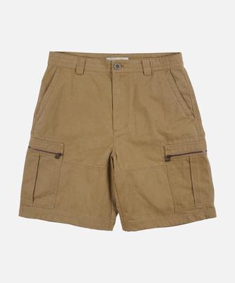 FRIZMWORKS Washed Cotton Zip Cargo Shorts _ Beige