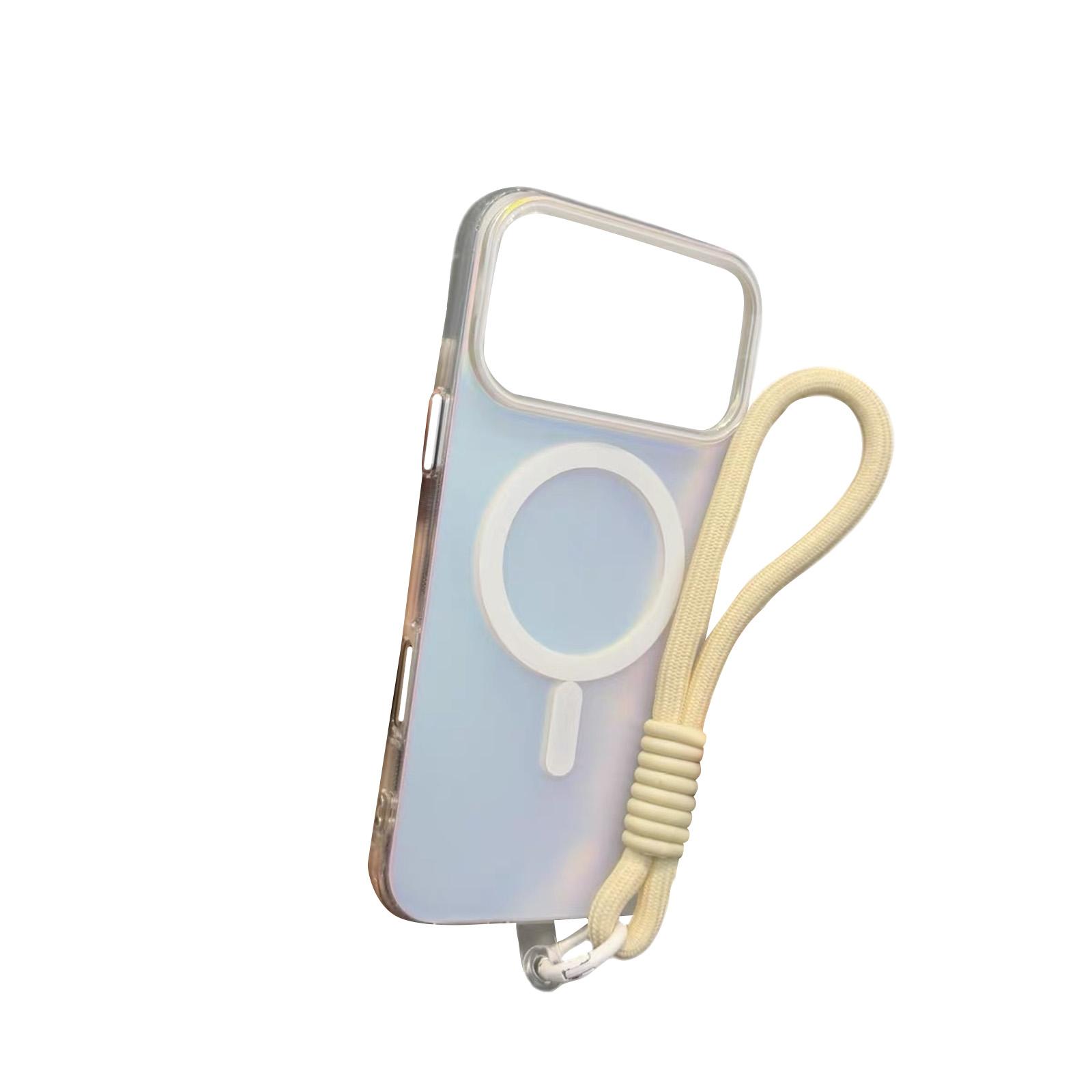 

The Magnetic Phone Case With A Bracelet Features And Elegant Design That Is Compatible With The 17pro Max One Size