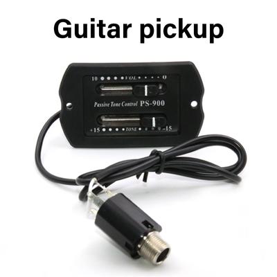 Equalizzatore EQ a 2 Bande Preamplificatore per Chitarra Pickup Piezo Elettronico Accordatore Preamplificatore Amplificatore Equalizzatore Accordatore per Chitarra Acustica