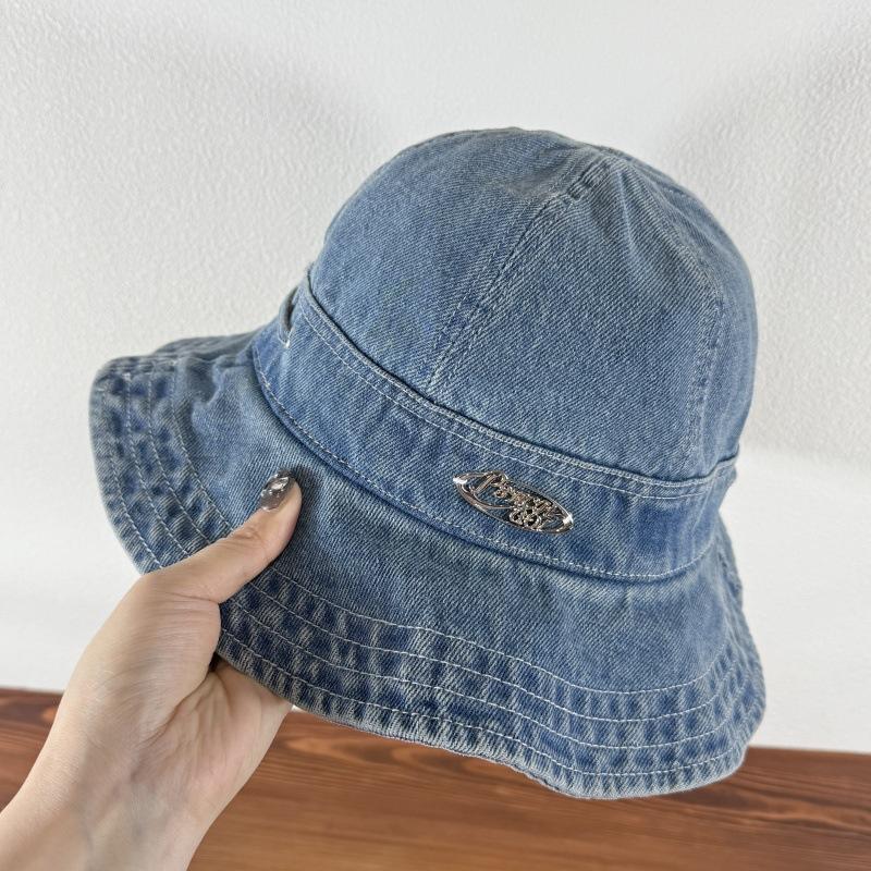 

Ковбойская шляпа рыбака в стиле ретро для женщин, весна-лето, альпинистская шляпа, солнцезащитная шляпа и козырек от солнца one size джинсовый синий
