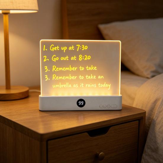 2-in-1 LED Book Light & Night Light Portable Reading Lamp for Students 1-99 Min Timer Adjustable Brightness Rechargeable Night Light for Bedroom Study