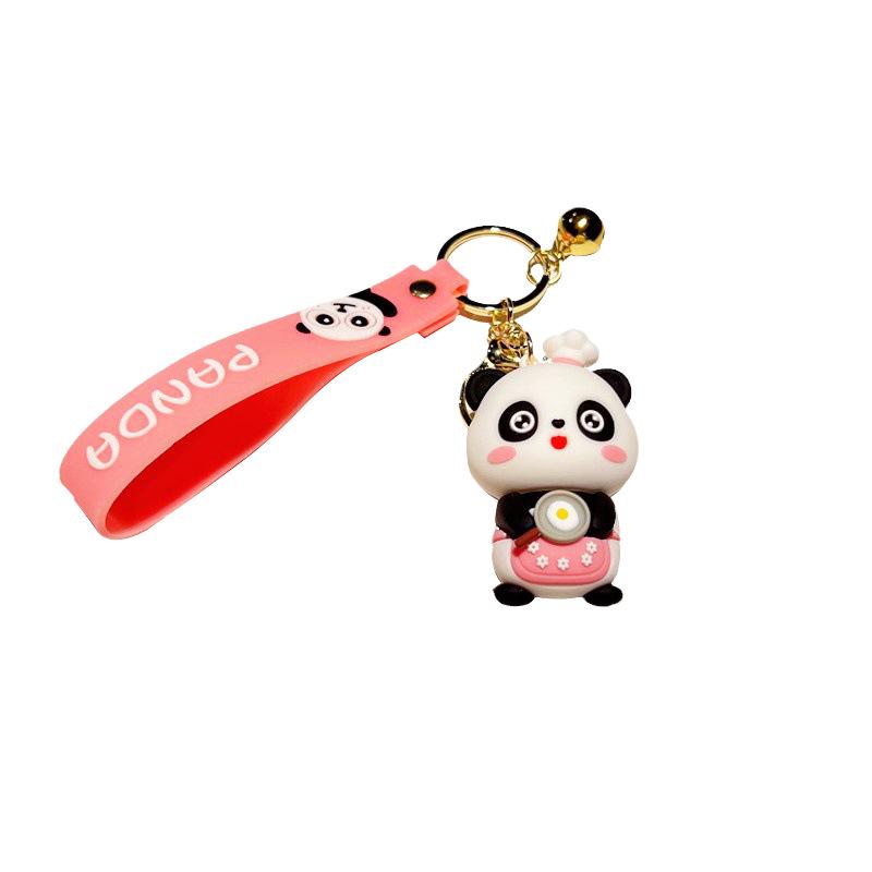 Cute Cartoon Panda Keychain Pendant for Bags & Cars
