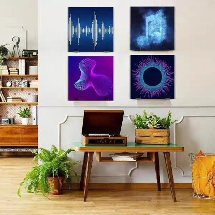 18PCS Acrylic Album Record Wall Display Gramophone Record Display Shelves for Music Collections Self Adhesive