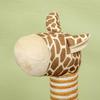 Giraffe-Designed Cat Tree, with Scratching Posts, Cat Tunnel, Toy Ball - Beige