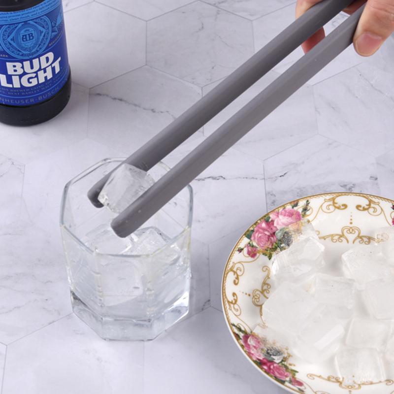 Non-Slip Silicone Tongs Bread Food Barbecue Clip Long Handle Steak Clamp Home Kitchen Cooking Tools