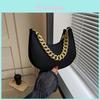 Chic Urban Felt Underarm Bag With Unique Chain Design For Everyday Use
