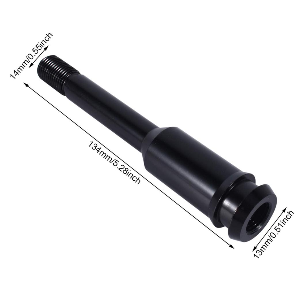 AMONIDA Shift Knob Extender 5" Car Shift Knob Extender Straight Gear Shifter Lever Extension for T4 1990-2003 Black