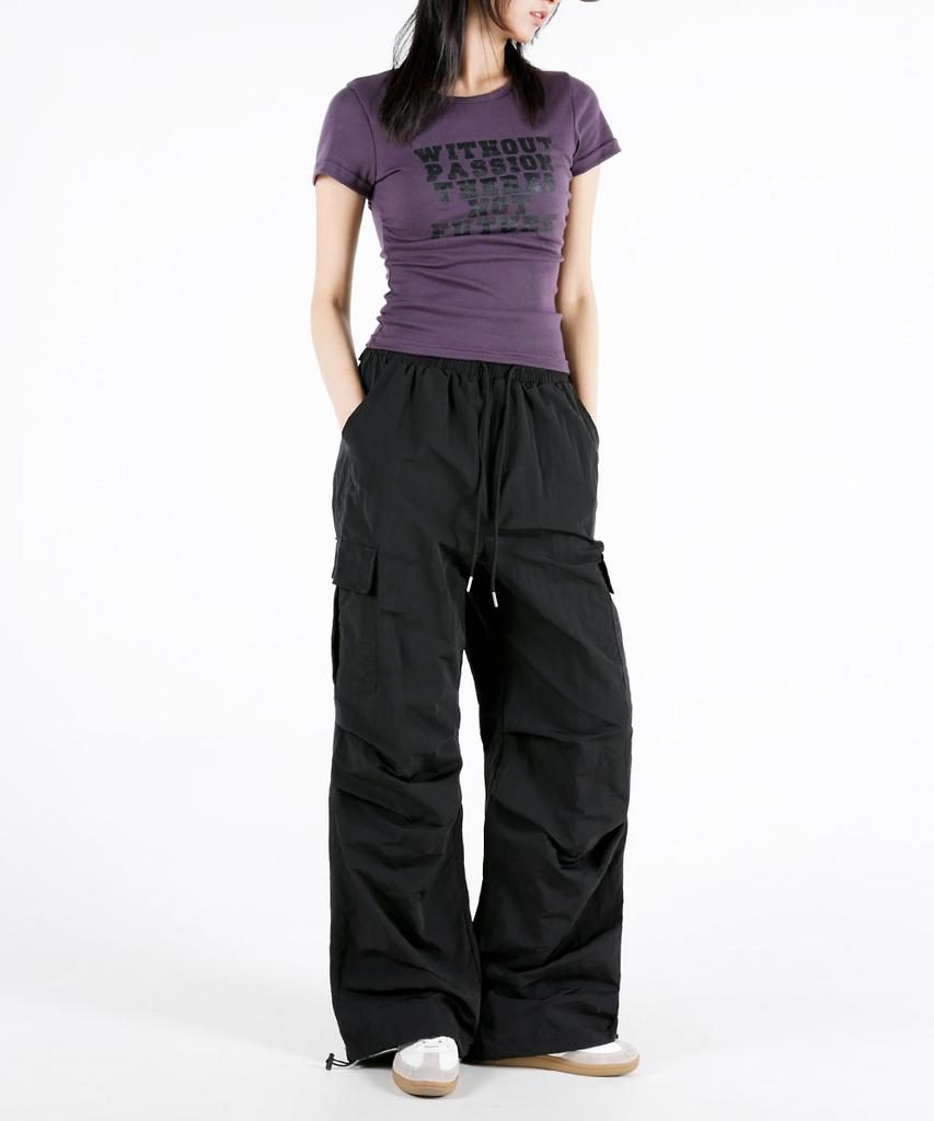 UMM Women'S Clean Key Long Short Cargo Wide Pants 3 Colors