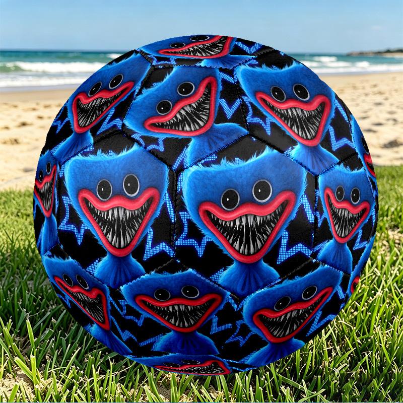 Huggy Wuggy Print Size 5 Soccer Ball, PU Wear Resistant Football for Match Training and Daily Practice, Birthday Gift for Soccer Fans