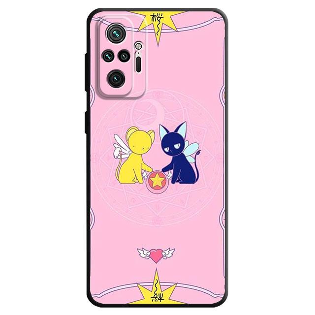 

Чехол для телефона Redmi Note 9S 10S 9 11S 8 10 Lite 7 8T 11 Pro 11T Note10 Note11, силиконовый чехол на заднюю панель, чехол Captor Sakura Redmi Note 11SE