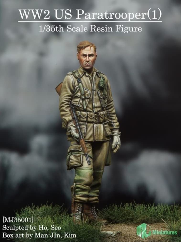 Tri Factory MJ Figure Series WWII US Army Airborne Soldier 1 Resin Kit MJ35001 Molded Color 1/35