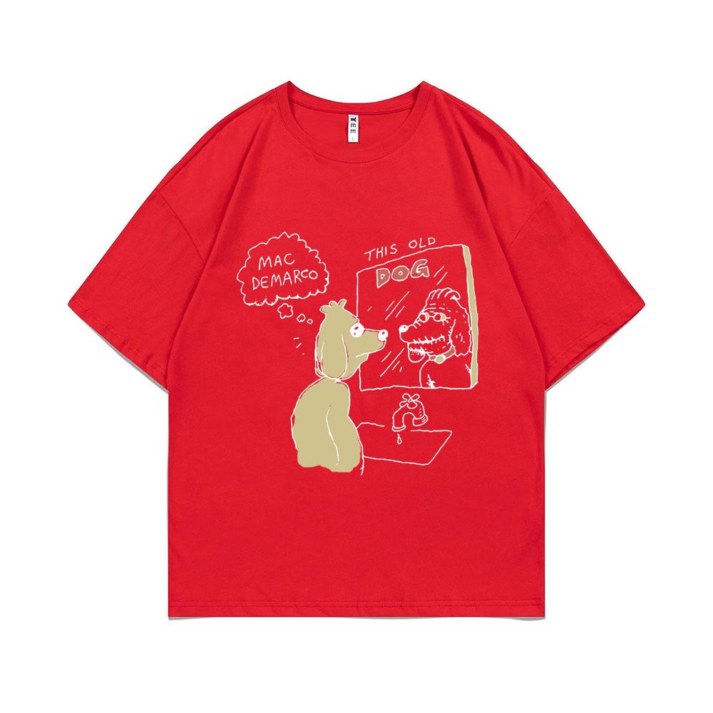 Mac Demarco This Old Dog Album Graficzny T-shirt Męski Lndie Pop Muzyka T-shirty Męskie Vintage T-shirty Męskie Hip Hop Oversizeowe Koszulki