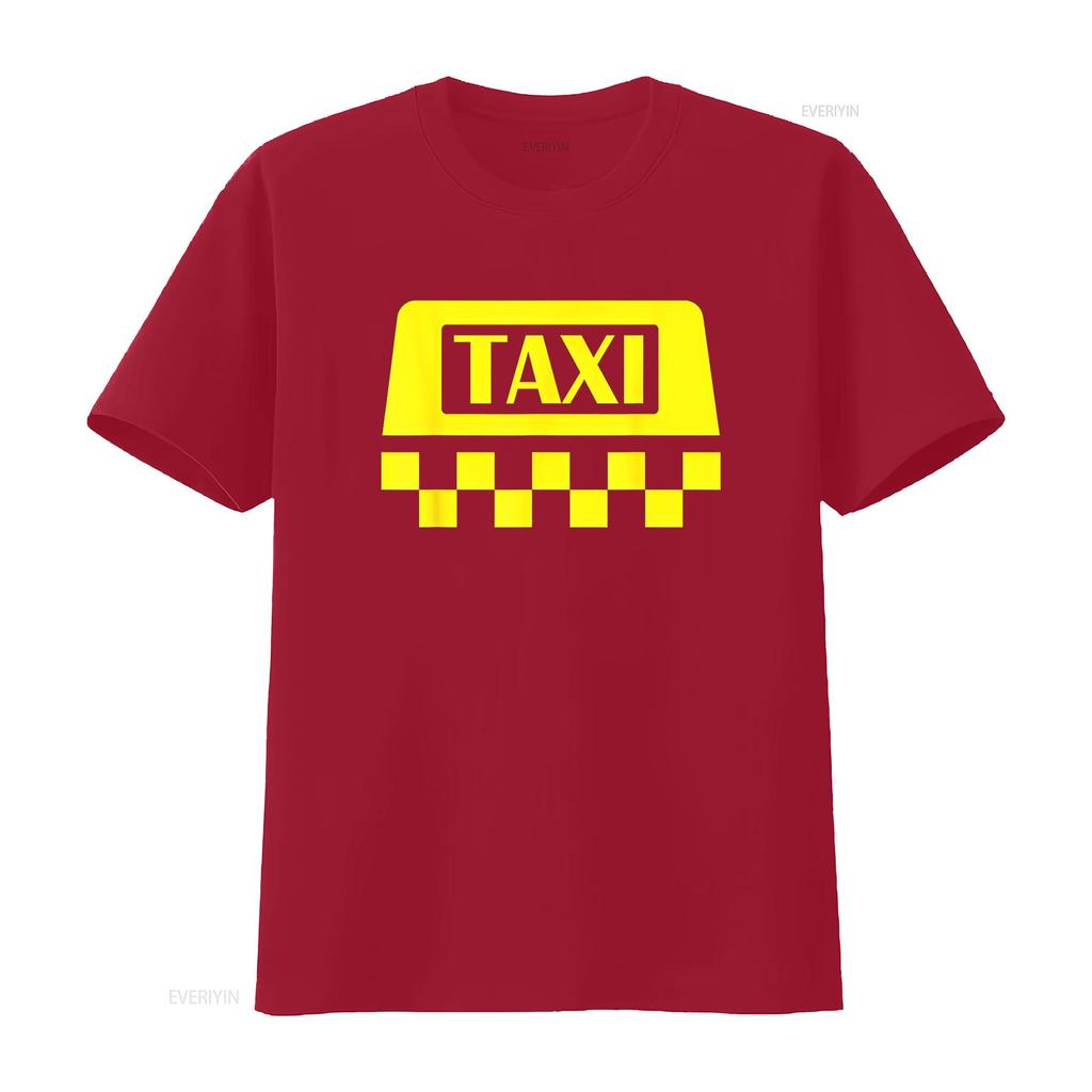 Gelbes Taxi Kostüm Halloween Lustiger Fahrer Herren Fahren T-Shirt vintage Gewaschen Designer Kleidung homme Grafik Bequem